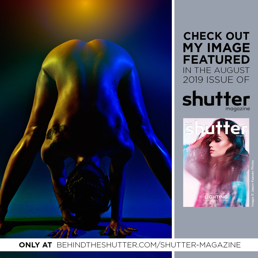 CAM EVANS PHOTOGRAPHY FOR MADEGRANDBYCAM FEATURED IN SHUTTER MAGAZINE - THE LIGHTING ISSUE AUGUST 2019