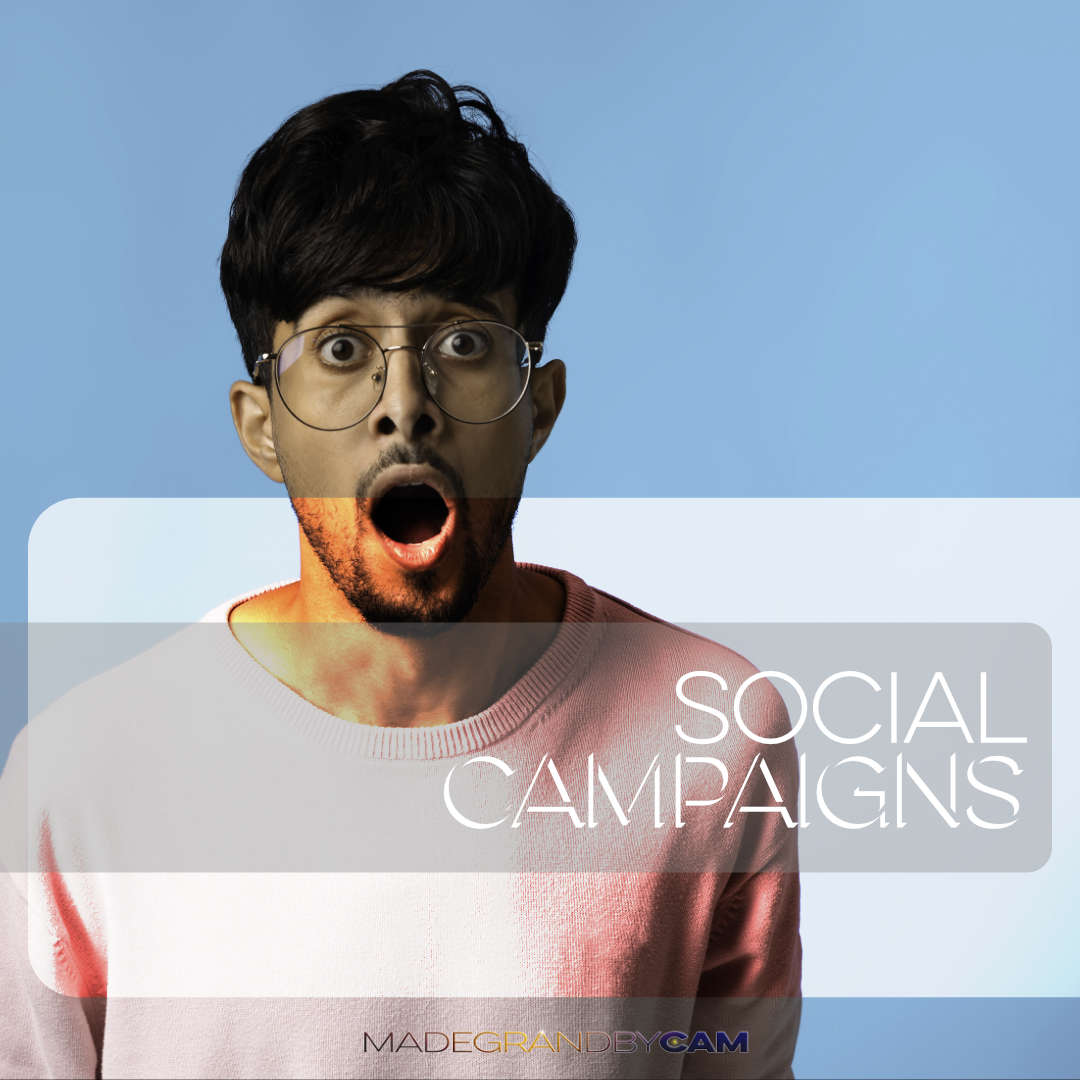 Social Campaigns Design for Small Business Owners and Entrepreneurs MADEGRANDBYCAM