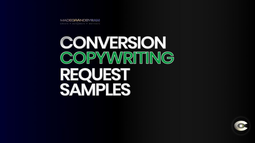 Conversion Copywriting Request Samples